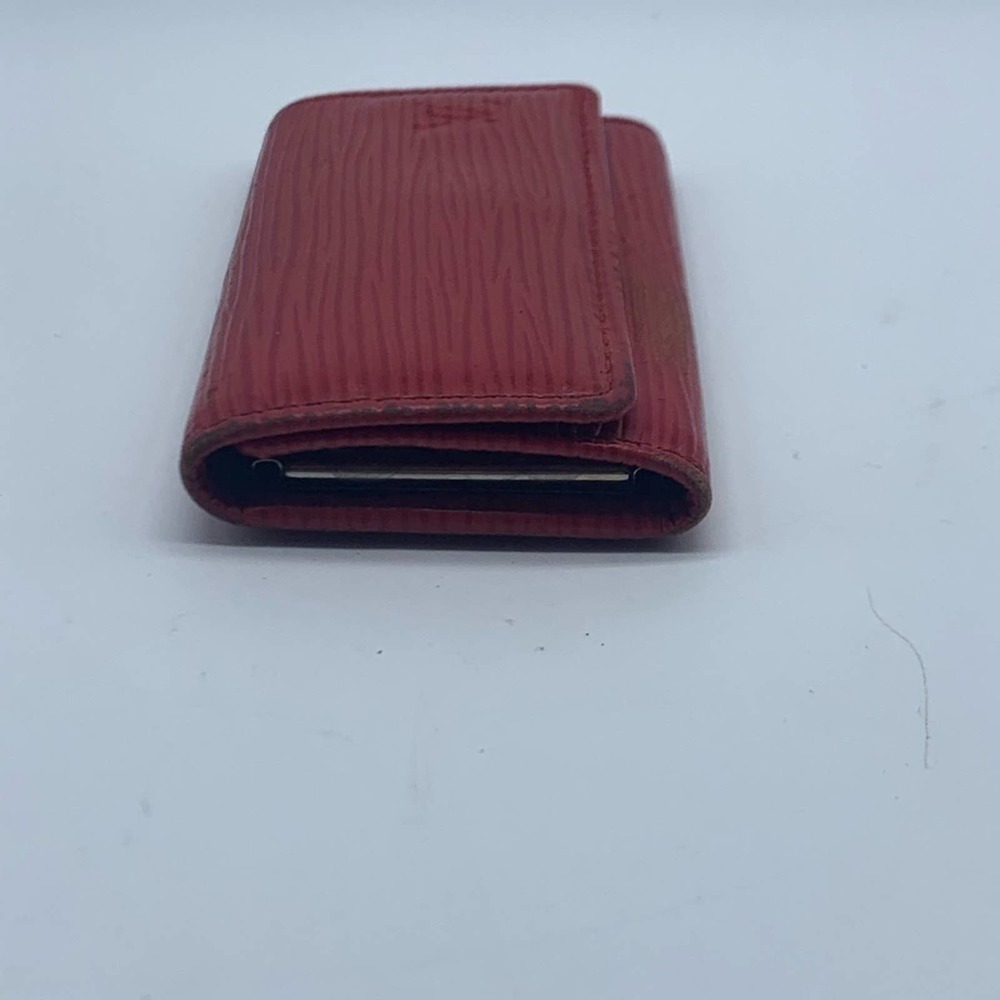 LOUIS VUITTON red leather key holder wallet - Picture 7 of 16